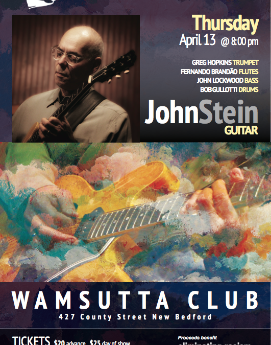 4/13: John Stein performing to benefit the YWCA Racial Justice programs