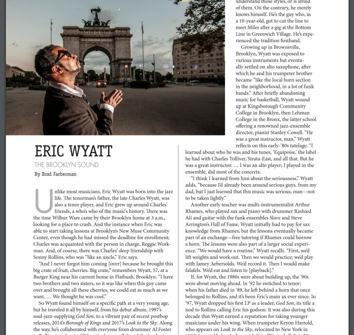 Eric Wyatt | Featured in JazzTimes Magazine