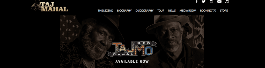Taj Mahal RR’18 artist tour performance dates