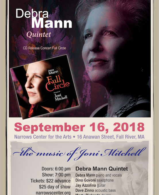 THIS SUNDAY 9/16 Debra Mann releases FULL CIRCLE at Narrows