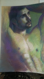 IN THE WORKS: Two new oil pastel paintings from Vincent Castaldi