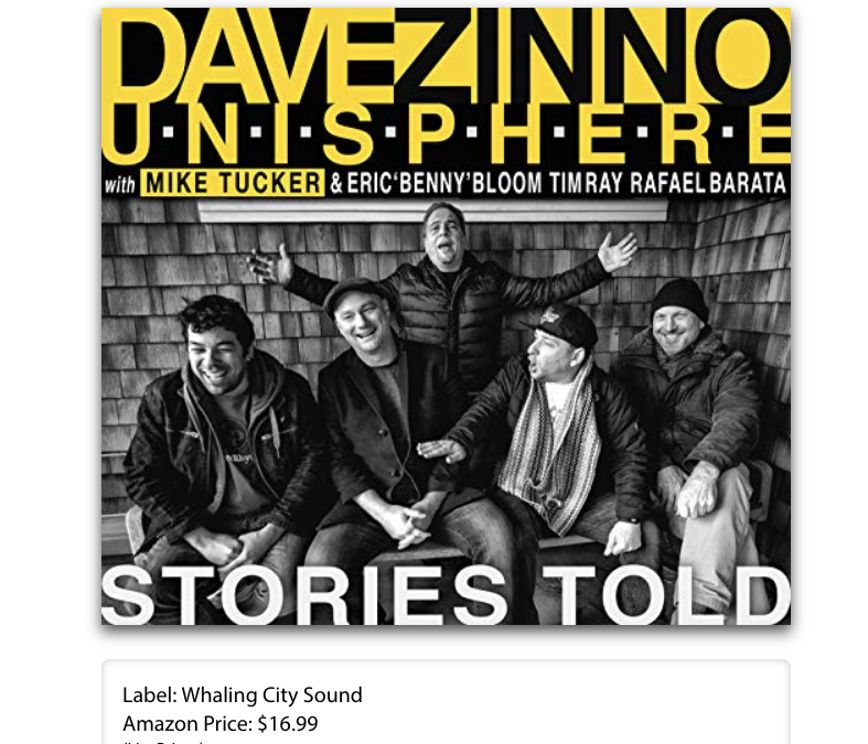 4.26.19 Dave Zinno is #26 on JazzWeek Charts