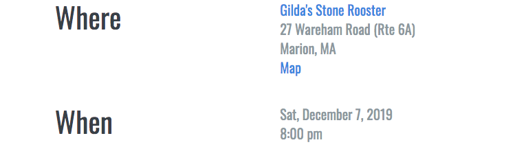 12.7 Jim Robitaille At Gilda’s Stone Rooster 8p