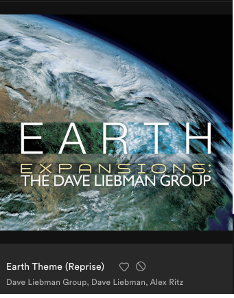 “Earth” by Expansions: Dave Liebman Group featured on Spotify New Release Radar