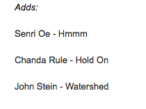 Tim Ray’s “Excursions and Adventures” & John Stein’s  “Watershed” both make WDIY (2.28.20) “Top Plays” playlist