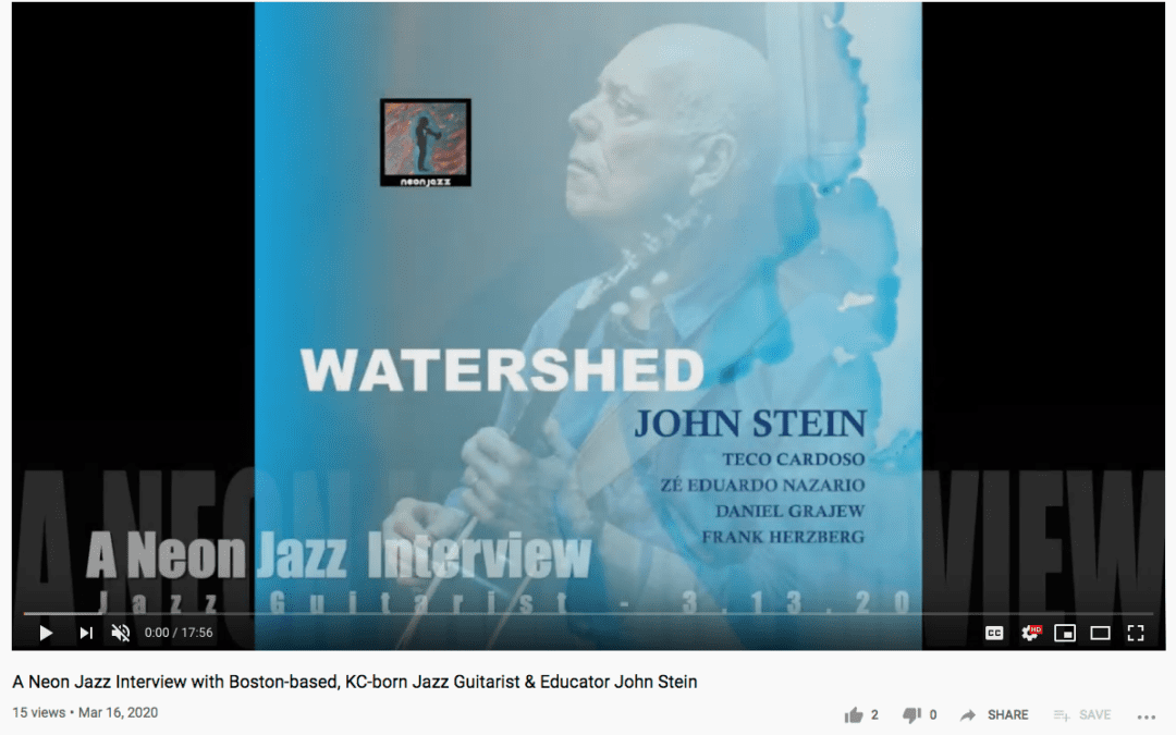 John Stein discusses latest release on Neon Jazz, listen now!