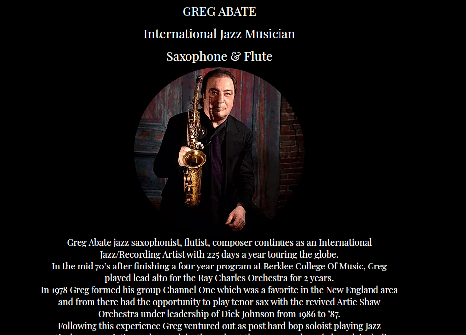 Visit Greg Abate’s new updated website, complete with all his recordings from 1990 to present for purchase!