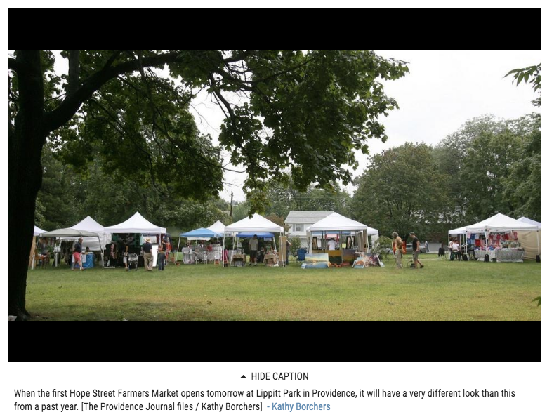 Beth Bakes participated in return of Hope Street Farmers Market