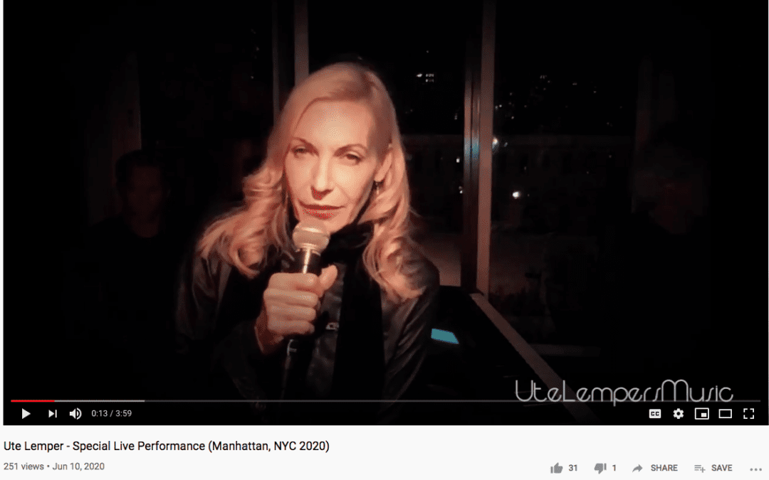 Watch a special performance of “The Crunch” from Ute Lemper in Manhattan
