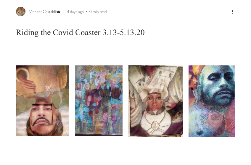 “Riding the Covid Coaster” a new series of art from Vincent Castaldi now available for purchase!