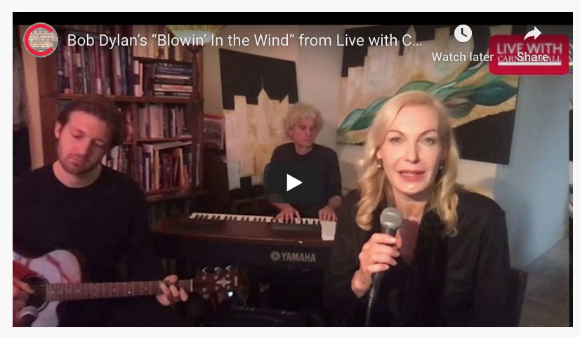 Watch: Ute Lemper performs Bob Dylan’s “Blowin’ in the Wind”