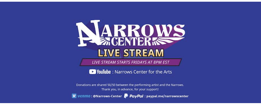 11/6: Greg Abate will perform a free live stream from The Narrows Center