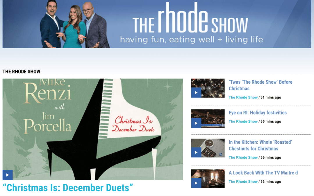 #ICYMI: Mike Renzi and Jim Porcella on The Rhode Show discussing “Christmas Is: December Duets”