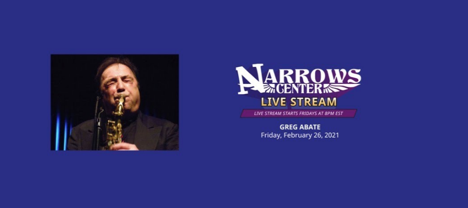 2/26: #Free Greg Abate live stream concert from The Narrows
