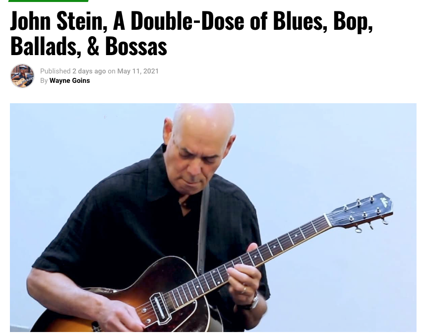 John Stein interview with Jazz Guitar Today–“Serendipity” will be released June 18!