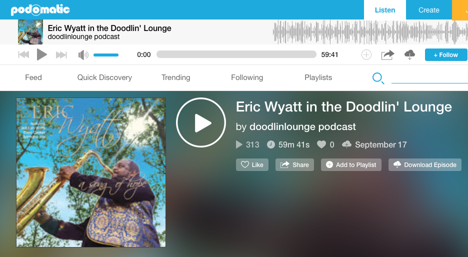 Eric Wyatt in the Doodlin’ Lounge