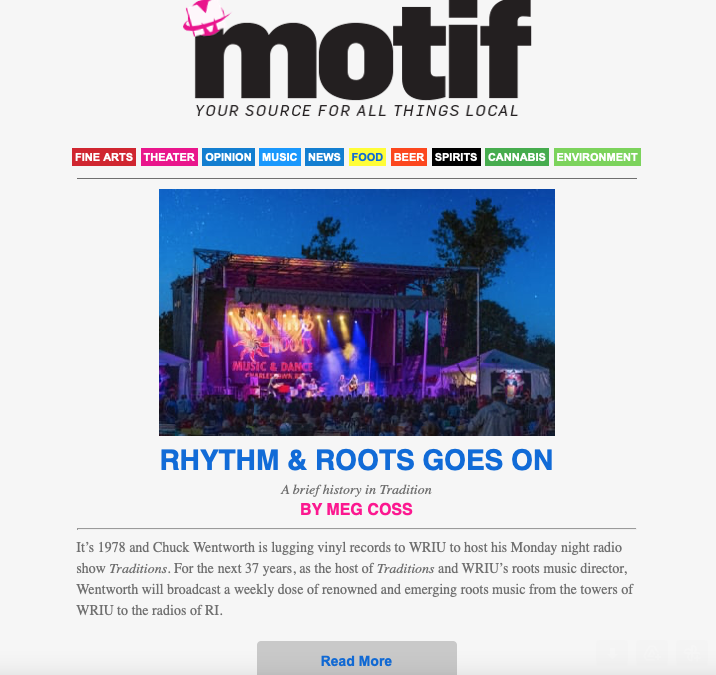 #ICYMI MOTIF Magazine Covers History Behind Rhythm & Roots Festival