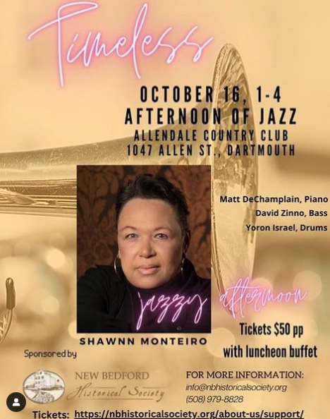 Shawnn Monteiro at Allendale Country Club on October 16th for Brunch Time Jazz