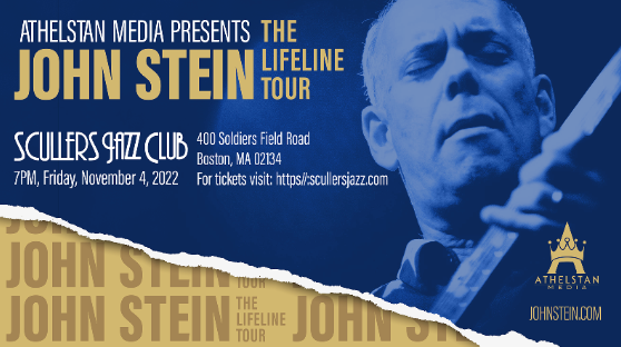 John Stein: The Lifeline Tour, at Scullers Jazz Club on Friday, November 4th, at 7pm