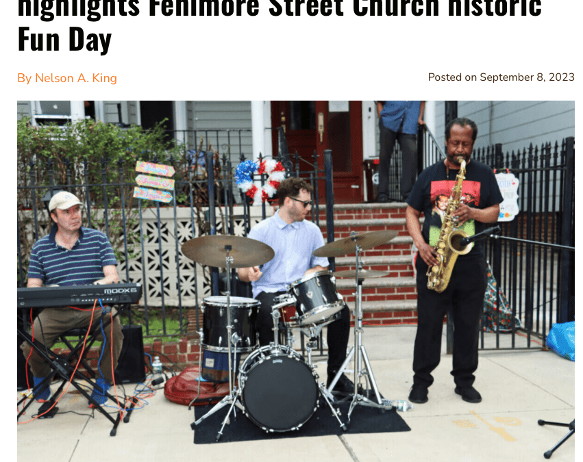 ICYMI: Eric Wyatt performs at inaugural Fenimore Street United Methodist Church Fun Day on Aug. 26