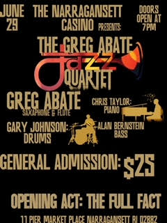 6/29 The Narragansett Casino Presents: The Greg Abate Quartet!