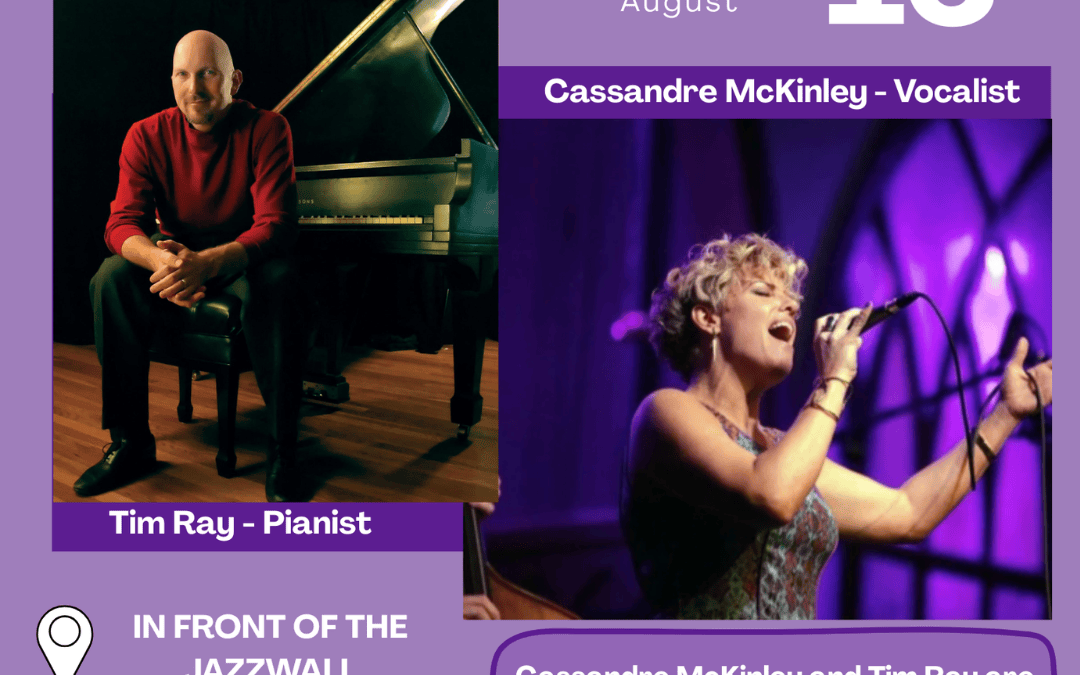 🎹 8/13: Tim Ray and Cassandre McKinley to Perform at Centre Street Sessions